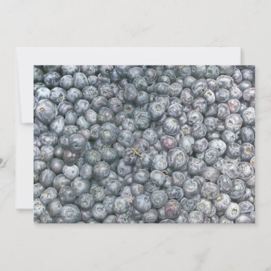 Blueberries Art Einladung (Vorderseite)