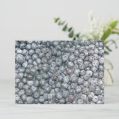 Blueberries Art Einladung (Stehend Vorderseite)