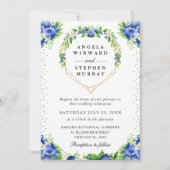 Blueberries Blueberries Blumenschraube Einladung (Vorderseite)