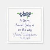 Blueberries Blueberry Frucht Baby Shower Party Serviette (Vorderseite)