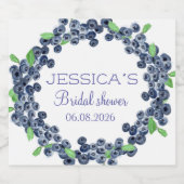 Blueberries Blueberry Frucht Brautparty Party Alkoholflaschenetikett (Einzelnes Label)