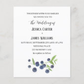 Blueberries Blueberry Frucht WasserfarbenWedding (Vorderseite)