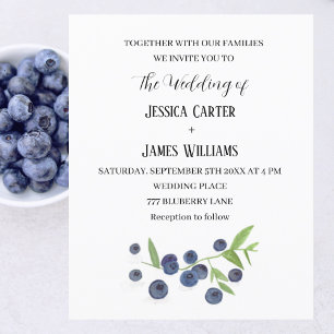 Blueberries Blueberry Frucht WasserfarbenWedding
