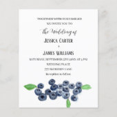 Blueberries Blueberry Frucht WasserfarbenWedding (Vorderseite)