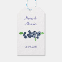 Blueberries Blueberry Fruits Wedding Party Geschenkanhänger