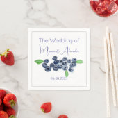 Blueberries Blueberry Fruits Wedding Party Serviette (Beispiel)