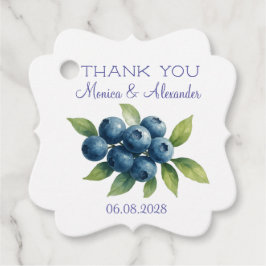 Blueberries Blueberry Fruits Wedding Vielen Dank Geschenkanhänger
