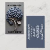 Blueberries Brain Food Visitenkarte (Vorne/Hinten)