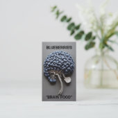 Blueberries Brain Food Visitenkarte (Stehend Vorderseite)