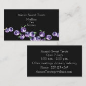 Blueberries Business Card Visitenkarte (Vorne/Hinten)