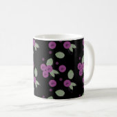 Blueberries Confetti Frucht und Punkte Kaffeetasse (VorderseiteRechts)
