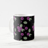 Blueberries Confetti Frucht und Punkte Kaffeetasse (Vorderseite Links)