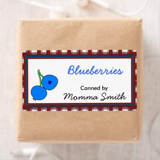 Blueberries Custom Canning Labels (Insitu)