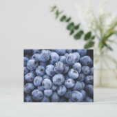 BLUEBERRIES FOTOGRAFIE OBST GESUND POSTKARTE (Stehend Vorderseite)
