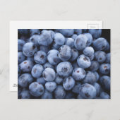 BLUEBERRIES FOTOGRAFIE OBST GESUND POSTKARTE (Vorne/Hinten)