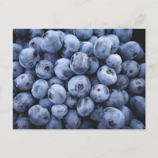 BLUEBERRIES FOTOGRAFIE OBST GESUND POSTKARTE (Vorderseite)