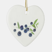 Blueberries Frucht Küche Aquarell Lebensmittel rus Keramikornament (Rechts)