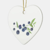 Blueberries Frucht Küche Aquarell Lebensmittel rus Keramikornament (Links)