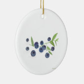 Blueberries Frucht Küche Aquarellspeisen lila Keramik Ornament (Rechts)