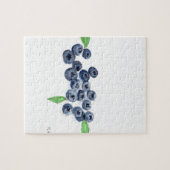 Blueberries Früchte Küche Aquarell Natur Puzzle (Horizontal)