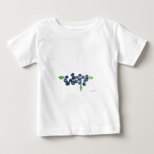 Blueberries Früchte Küche Aquarellspeise rustikal Baby T-shirt (Vorderseite)