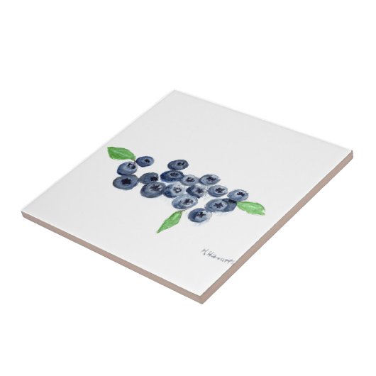 Blueberries Früchte Küchendekoration Fliese (Seite)