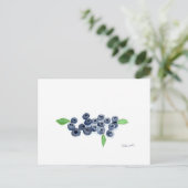 Blueberries Früchte Küchendekoration Postkarte (Stehend Vorderseite)