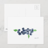Blueberries Früchte Küchendekoration Postkarte (Vorne/Hinten)