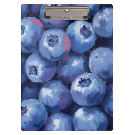 Blueberries | Fruit Watercolor Painted Klemmbrett