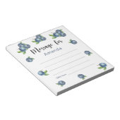 Blueberries Geburtstagszeitkapsel Notizblock (angewinkelt)