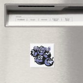 Blueberries Go Wild Magnet (In Situ (Geschirrspüler))