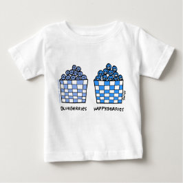 Blueberries Happyberries Cartoon Art Funny Baby Baby T-shirt