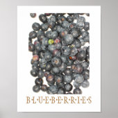 Blueberries Kitchen Art Poster (Vorne)