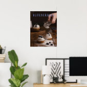 Blueberries Kitchen Art Poster (Heimbüro)