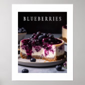 Blueberries Kitchen Art Poster (Vorne)