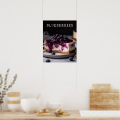 Blueberries Kitchen Art Poster (Küche)
