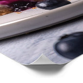 Blueberries Kitchen Art Poster (Ecke)