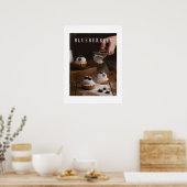 Blueberries Kitchen Art Poster (Küche)