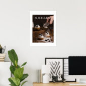 Blueberries Kitchen Art Poster (Heimbüro)