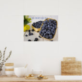 Blueberries Kitchen Art Poster (Küche)