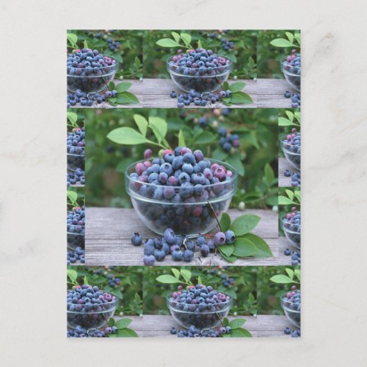 Blueberries Koch Gesunde Küche Salate Postkarte (Vorderseite)
