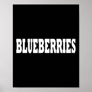 Blueberries Kostume Halloween Poster
