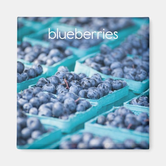 Blueberries Kühlschrank Magnet (Vorne)