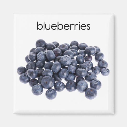 Blueberries Kühlschrank Magnet (Vorne)
