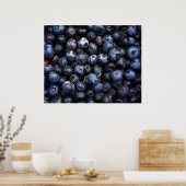 Blueberries-Leinwand Poster (Küche)