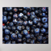 Blueberries-Leinwand Poster (Vorne)