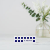 BLUEBERRIES (Mod-Quadrate) Mini Visitenkarte (Stehend Vorderseite)