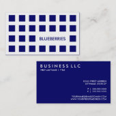 BLUEBERRIES (Mod-Quadrate) Visitenkarte (Vorne/Hinten)