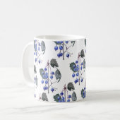 Blueberries Muster Kaffeetasse (Vorderseite Links)