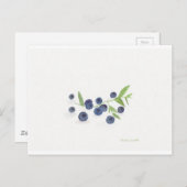Blueberries Obstküche Dekoration Postkarte (Vorne/Hinten)